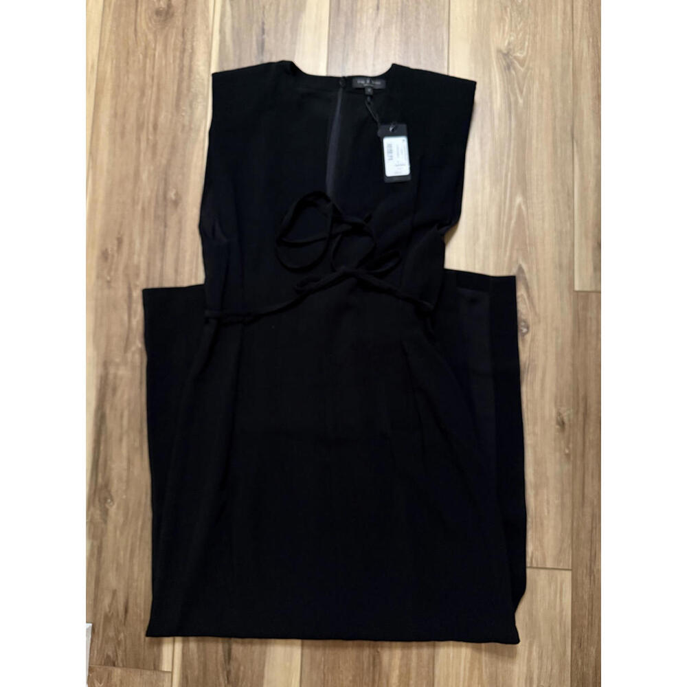 NWT!  rag & bone Moira Sleeveless Maxi Dress Black Size 6 - Picture 6 of 9